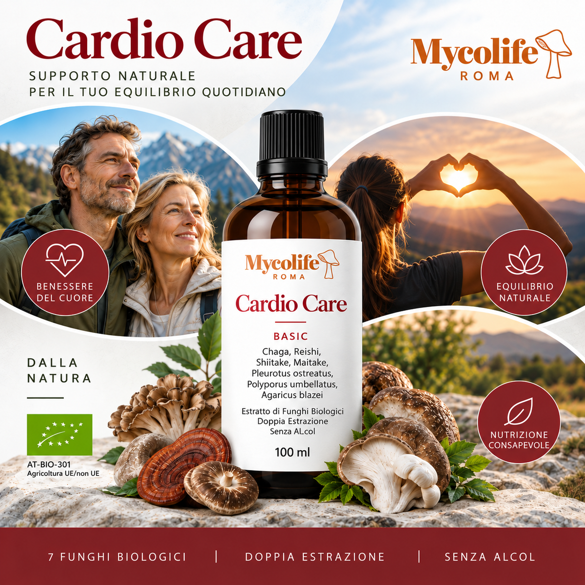 Mycolife Cardio Care BASIC 100 ml bottle and packaging